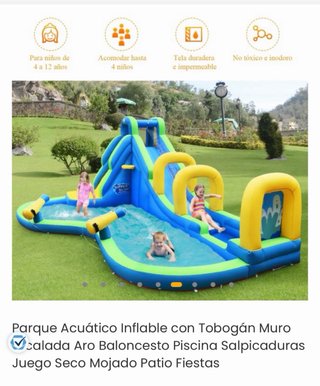 Castillo Hinchable Acuático Costway
