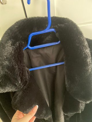 Chaqueta negra pelo talla 48