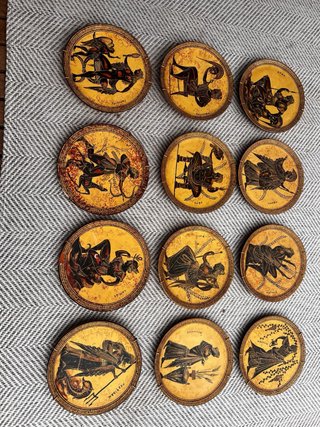 Colección 12 Platos Cerámica Decorativos