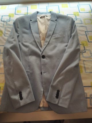 Americana Zara Hombre Azul