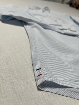 Camisa Tommy Jeans Rayas Azul y Blanco