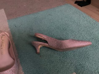 Zapatos destalonados mujer AZAREY rosa/plata