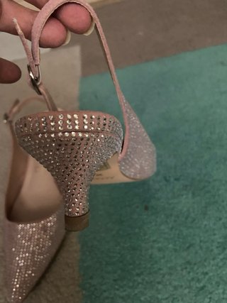 Zapatos destalonados mujer AZAREY rosa/plata