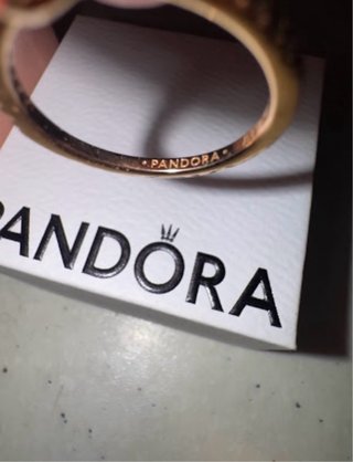 Anillo Pandora Corazón Oro Rosa 14k