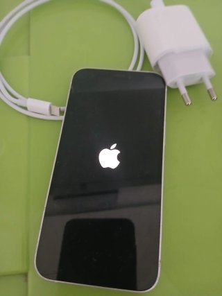 iPhone 12 mini con cargador