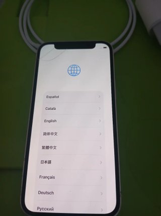 iPhone 12 mini con cargador