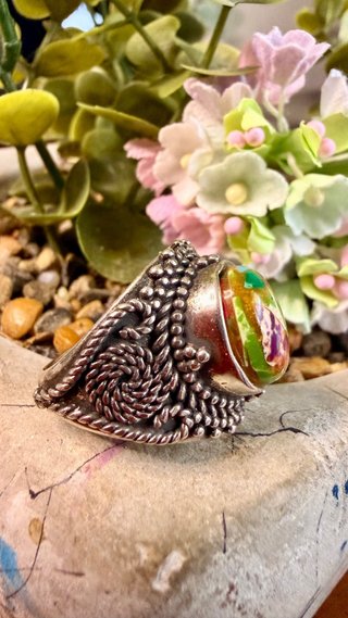 Anillo Plata 925 Turquesa Multicolor