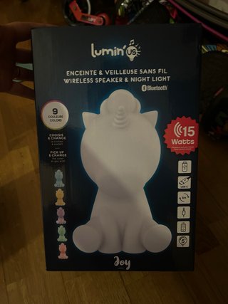 Altavoz y luz unicornio Lumin'US