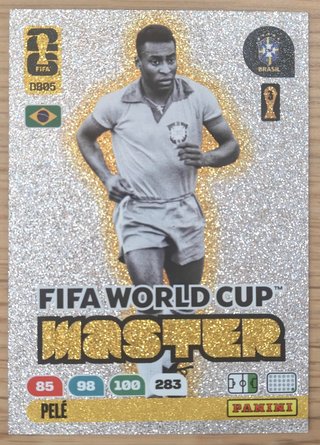 Cromo Master de:“PELÉ“Adrenalyn Fifa World Cup 26