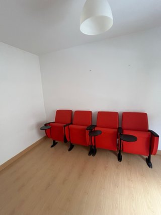 Butacas de cine rojas (4 unidades)