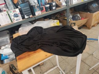Funda de tela negra