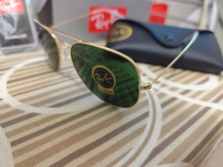 Gafas de sol Ray-Ban Aviator Doradas Verdes