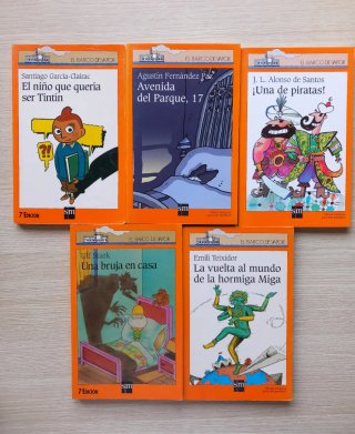 Lote de 5 libros de la editorial Barco de Vapor
