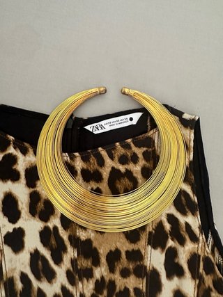 Vestido Zara Animal Print Talla XS