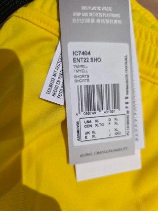 Adidas Pantalones Cortos Amarillos