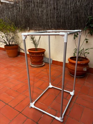 Mueble Camping Metal y Plástico Gris Blanco