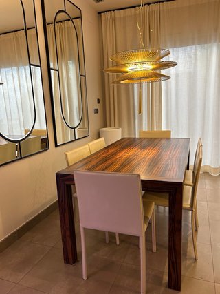 Sillas comedor piel blanco roto crudo