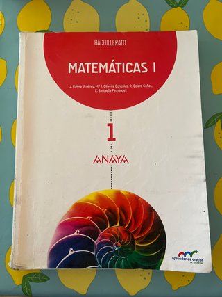 Matemáticas I. Bachillerato 1