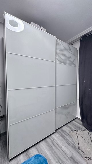 Puertas Correderas para Armario Pax Vidrio Blanco