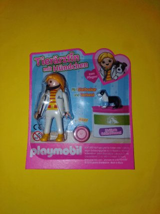 Playmobil figura mujer veterinaria Playmoonuba
