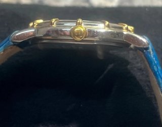 Relógio Seiko Senhora Azul Dourado