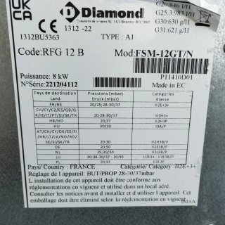 Freidora DIAMOND 12L Gas