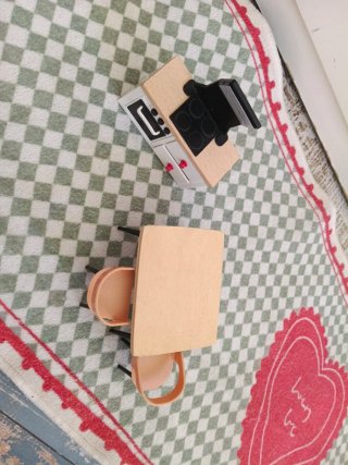 Complementos Casa Muñecas Madera