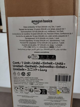 Sombrilla para Terraza - AmazonBasics
