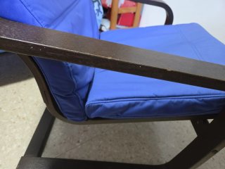 Poltrona Ikea blu