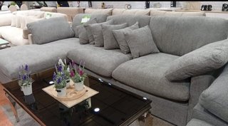 Sofá Chaise Longue Gris 300cm