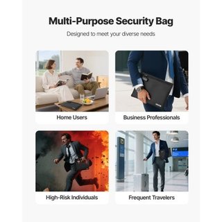 Bolsa de documentos impermeable, 1000 °C Calor Ins