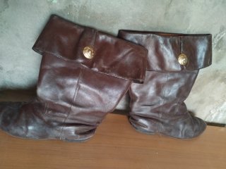 Botas pirata cuero marrón talla M 42 Traje pirata