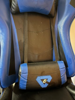 Silla Gamer Azul y Negra