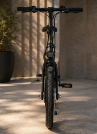 Bicicleta Eléctrica Plegable Negra