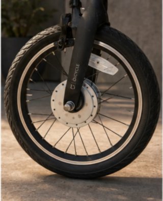 Bicicleta Eléctrica Plegable Negra
