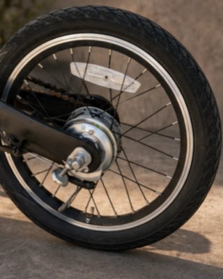 Bicicleta Eléctrica Plegable Negra