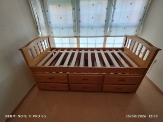 Cama nido de madera