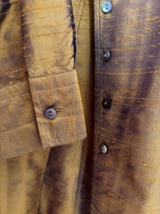 Camisa vintage seda Genfins