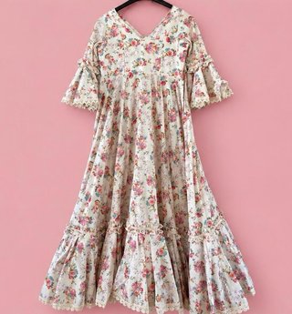 Vestido flamenca Canastero Flores Talla 12