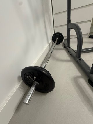 Torre Calistenia + Banco Musculación + Pesas