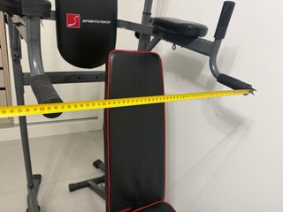 Torre Calistenia + Banco Musculación + Pesas