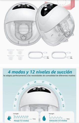 2 Sacaleches Eléctricos Manos Libres