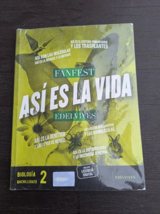 Libro Biología 2 Bachillerato. Proyecto FanFest