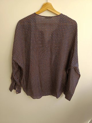 Massimo Dutti Camisa Seda Estampada