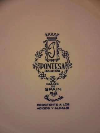 Sopera Pontesa Porcelana Flores Rosas
