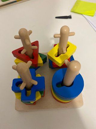 Puzzle madera formas geométricas