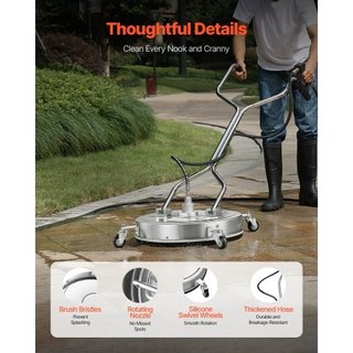 22" Pressure Washer Surface Cleaner, Stainless Ste