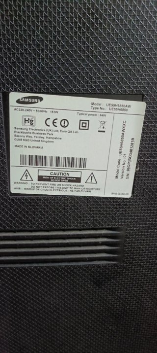 Televisión Samsung Negra smart TV 55 pulgadas