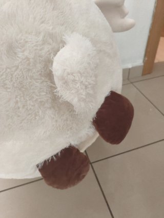 Peluche búho inflable blanco