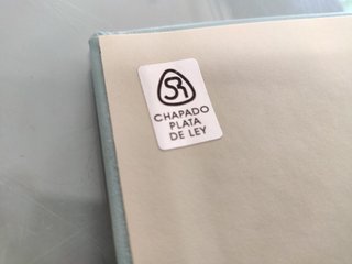Álbum Comunión Piel Placa Plata
